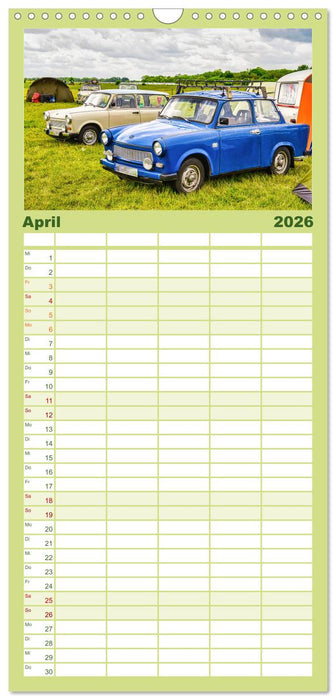Trabi-Kult (CALVENDO Familienplaner 2026)