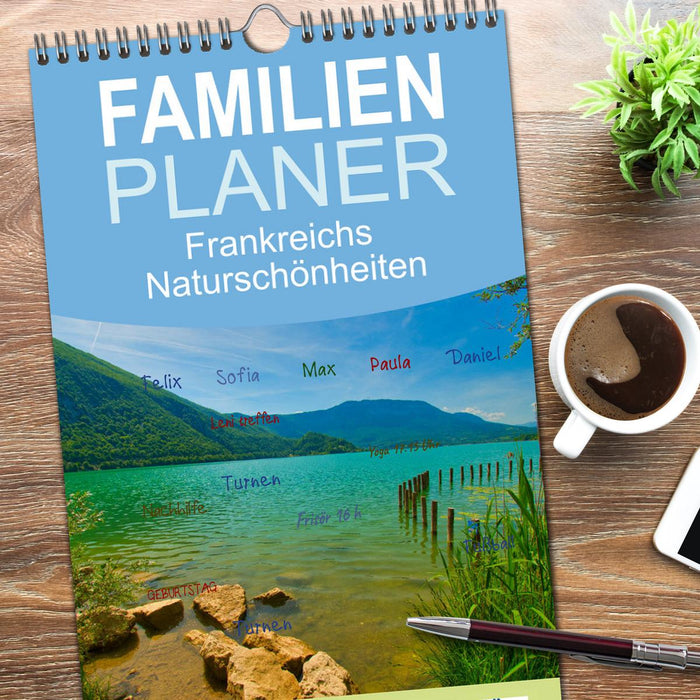 Frankreichs Naturschönheiten (CALVENDO Familienplaner 2026)