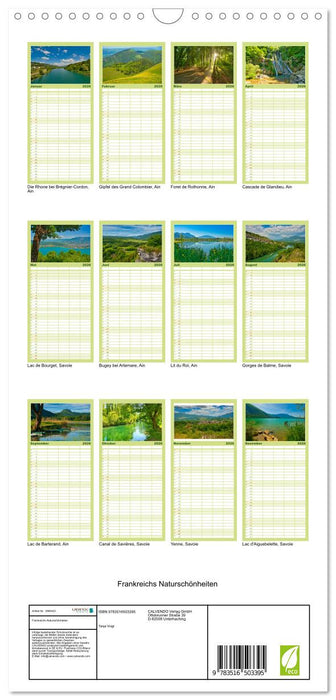 Frankreichs Naturschönheiten (CALVENDO Familienplaner 2026)