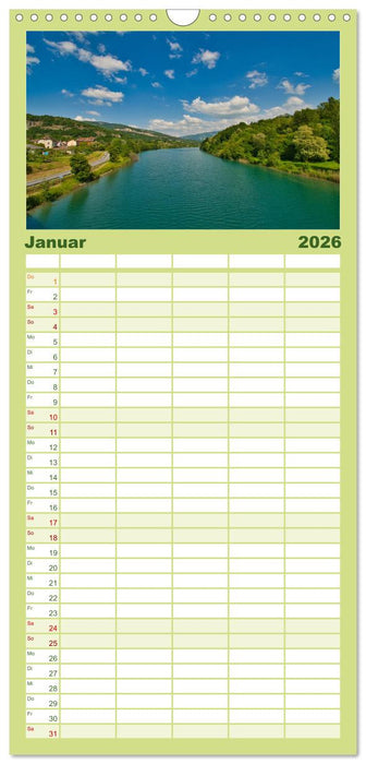 Frankreichs Naturschönheiten (CALVENDO Familienplaner 2026)