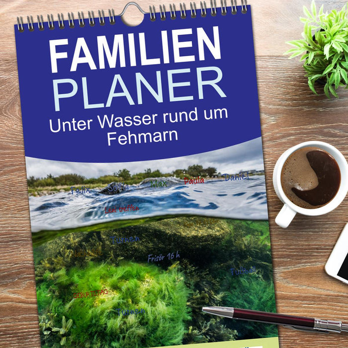 Unter Wasser rund um Fehmarn (CALVENDO Familienplaner 2026)