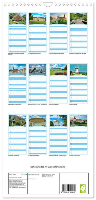 Sehenswertes im Süden Dänemarks (CALVENDO Familienplaner 2026)
