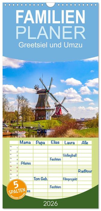 Greetsiel und Umzu (CALVENDO Familienplaner 2026)