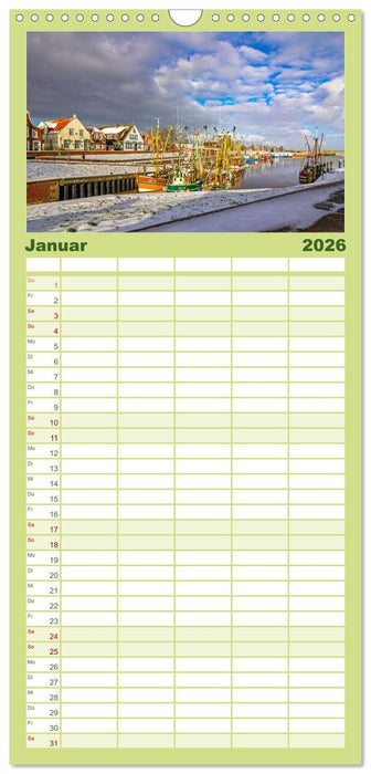 Greetsiel und Umzu (CALVENDO Familienplaner 2026)