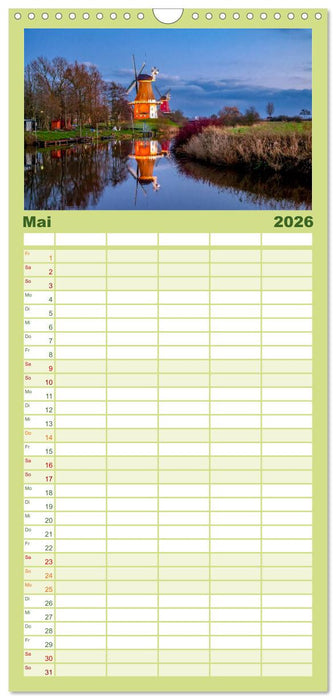 Greetsiel und Umzu (CALVENDO Familienplaner 2026)