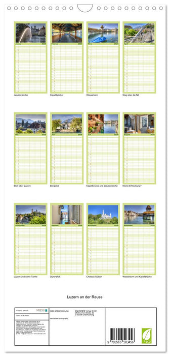 Luzern an der Reuss (CALVENDO Familienplaner 2026)