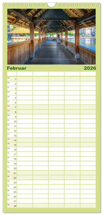 Luzern an der Reuss (CALVENDO Familienplaner 2026)