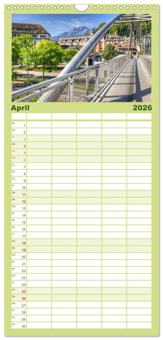 Luzern an der Reuss (CALVENDO Familienplaner 2026)
