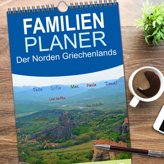 Der Norden Griechenlands (CALVENDO Familienplaner 2026)