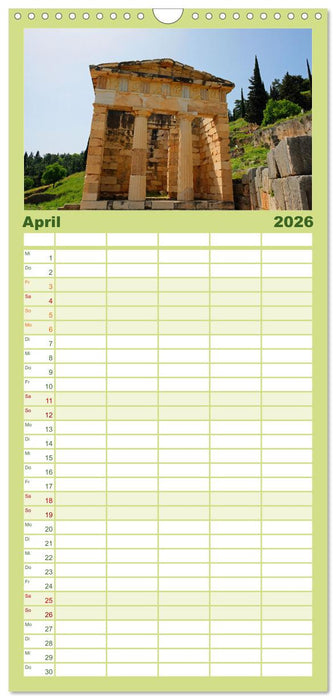 Der Norden Griechenlands (CALVENDO Familienplaner 2026)