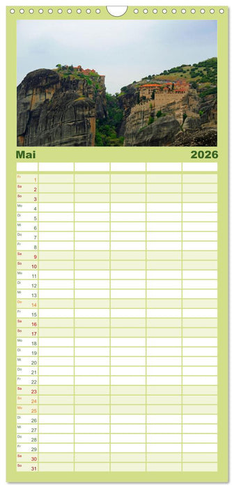 Der Norden Griechenlands (CALVENDO Familienplaner 2026)