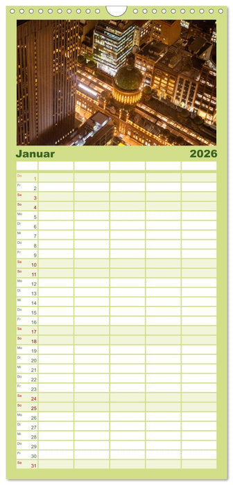 Ein Tag in Sydney - eine etwas andere Sicht (CALVENDO Familienplaner 2026)