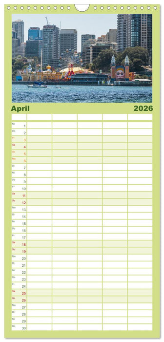 Ein Tag in Sydney - eine etwas andere Sicht (CALVENDO Familienplaner 2026)