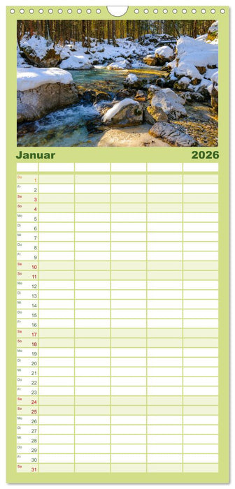 Urlaub im Berchtesgadener Land (CALVENDO Familienplaner 2026)