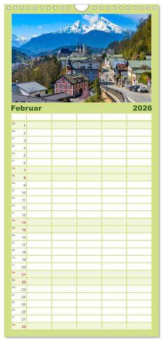 Urlaub im Berchtesgadener Land (CALVENDO Familienplaner 2026)