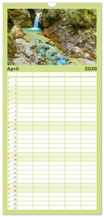 Urlaub im Berchtesgadener Land (CALVENDO Familienplaner 2026)