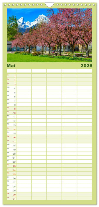 Urlaub im Berchtesgadener Land (CALVENDO Familienplaner 2026)