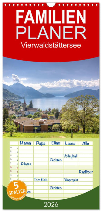 Vierwaldstättersee (CALVENDO Familienplaner 2026)