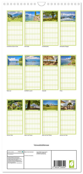 Vierwaldstättersee (CALVENDO Familienplaner 2026)