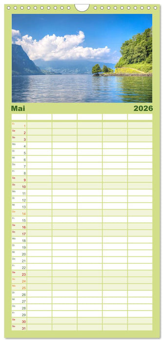 Vierwaldstättersee (CALVENDO Familienplaner 2026)