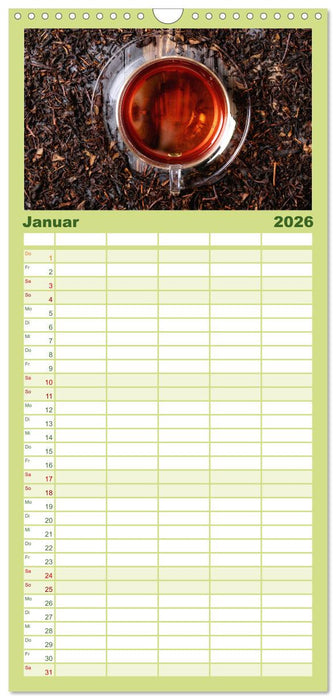 It's Tea Time (CALVENDO Familienplaner 2026)