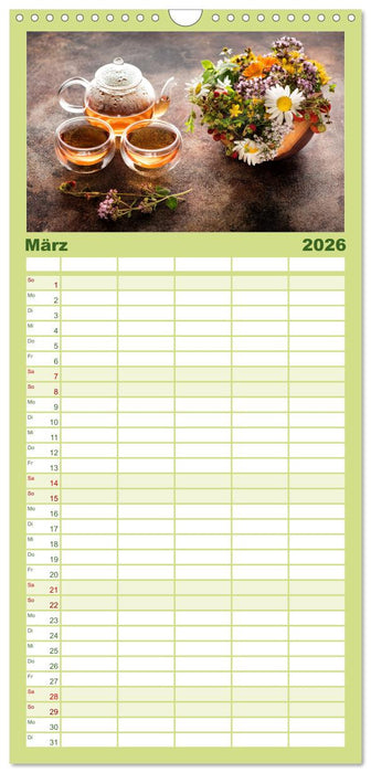 It's Tea Time (CALVENDO Familienplaner 2026)