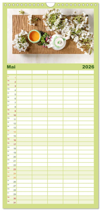 It's Tea Time (CALVENDO Familienplaner 2026)