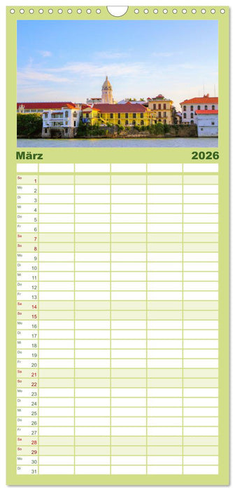Panama - Traumhafte Strände und Städte. (CALVENDO Familienplaner 2026)