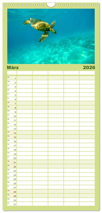 Hawaii - Ein tropisches Paradies. (CALVENDO Familienplaner 2026)