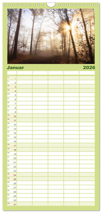 Naturparadies Pfälzerwald (CALVENDO Familienplaner 2026)