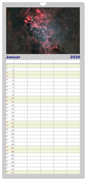 Deepsky 2026 (CALVENDO Familienplaner 2026)