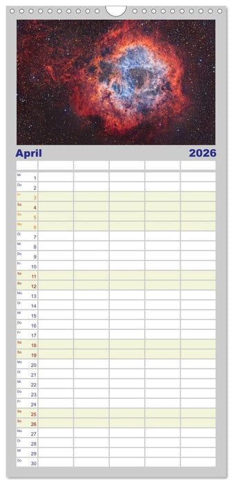 Deepsky 2026 (CALVENDO Familienplaner 2026)