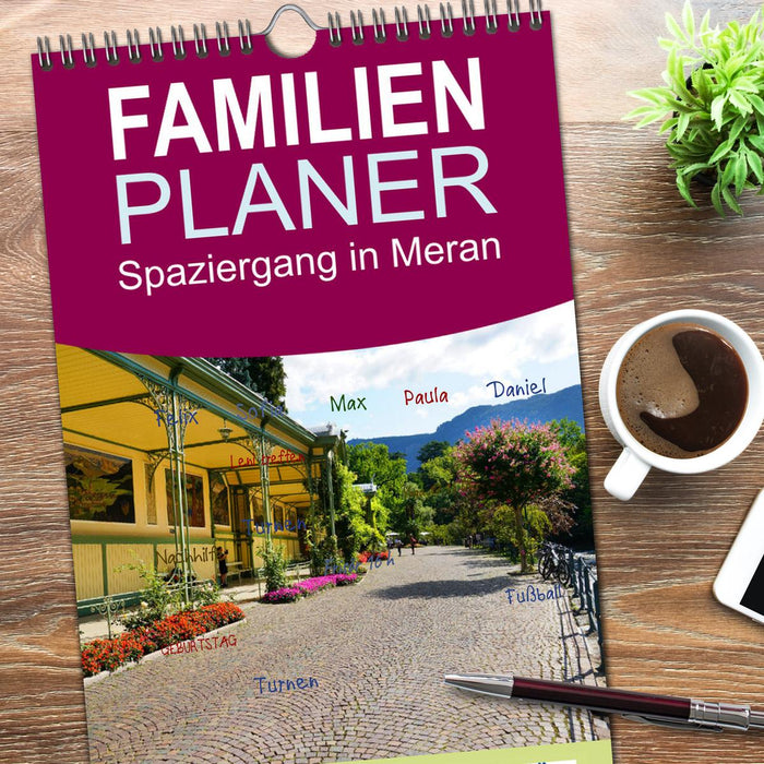 Spaziergang in Meran (CALVENDO Familienplaner 2026)