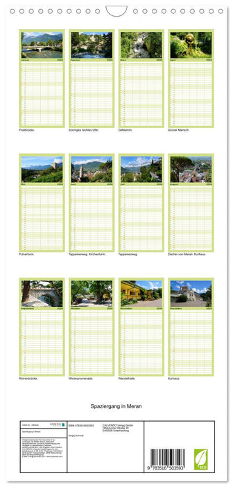 Spaziergang in Meran (CALVENDO Familienplaner 2026)
