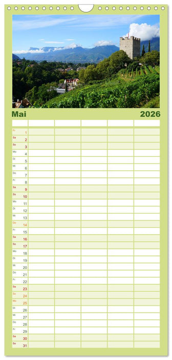 Spaziergang in Meran (CALVENDO Familienplaner 2026)