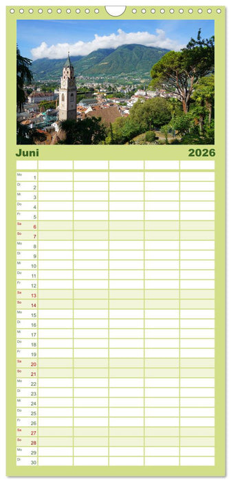 Spaziergang in Meran (CALVENDO Familienplaner 2026)