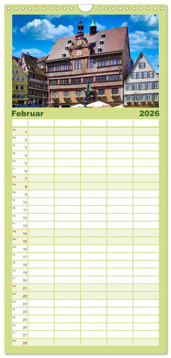 Tübingen im Fokus (CALVENDO Familienplaner 2026)