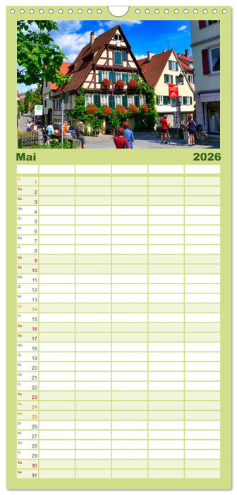 Tübingen im Fokus (CALVENDO Familienplaner 2026)