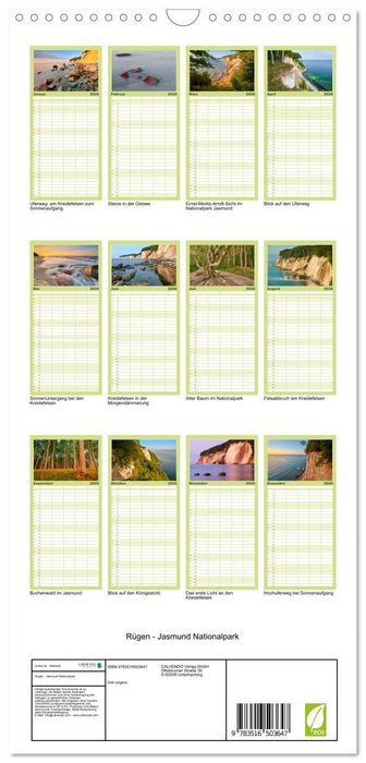 Rügen - Jasmund Nationalpark (CALVENDO Familienplaner 2026)