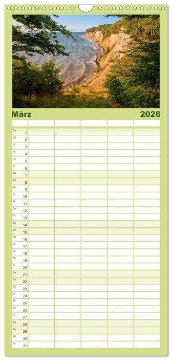 Rügen - Jasmund Nationalpark (CALVENDO Familienplaner 2026)