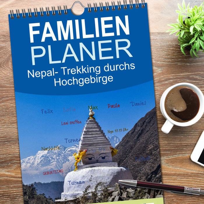 Nepal- Trekking durchs Hochgebirge (CALVENDO Familienplaner 2026)