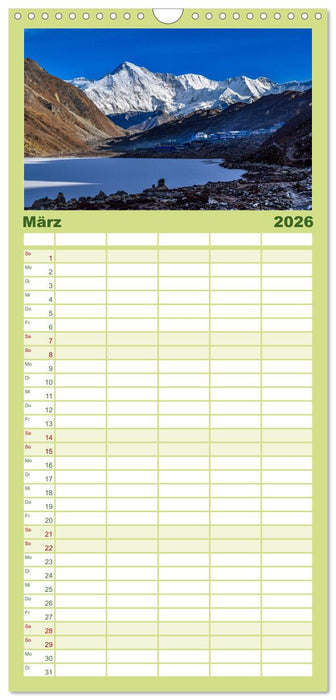 Nepal- Trekking durchs Hochgebirge (CALVENDO Familienplaner 2026)