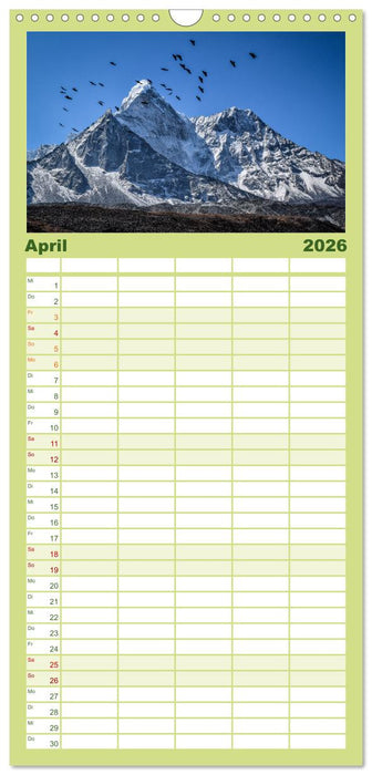 Nepal- Trekking durchs Hochgebirge (CALVENDO Familienplaner 2026)