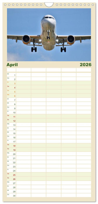 Flugzeuge aller Art (CALVENDO Familienplaner 2026)