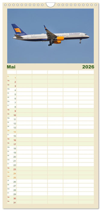 Flugzeuge aller Art (CALVENDO Familienplaner 2026)