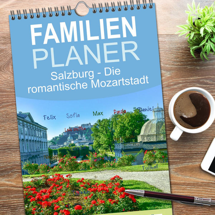 Salzburg - Die romantische Mozartstadt (CALVENDO Familienplaner 2026)