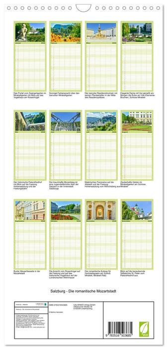 Salzburg - Die romantische Mozartstadt (CALVENDO Familienplaner 2026)