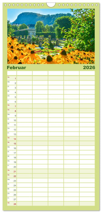 Salzburg - Die romantische Mozartstadt (CALVENDO Familienplaner 2026)