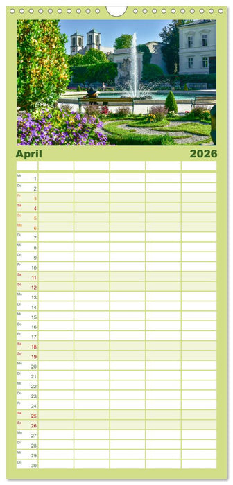 Salzburg - Die romantische Mozartstadt (CALVENDO Familienplaner 2026)