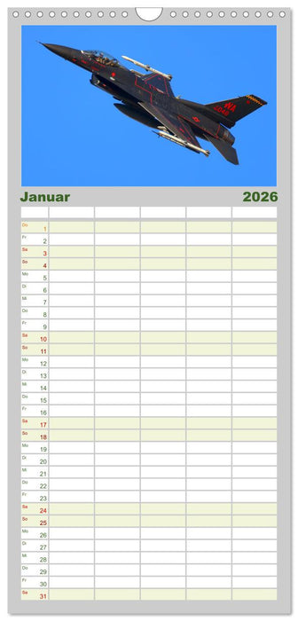 VIPER ACTION - F-16 FIGHTING FALCON (CALVENDO Familienplaner 2026)